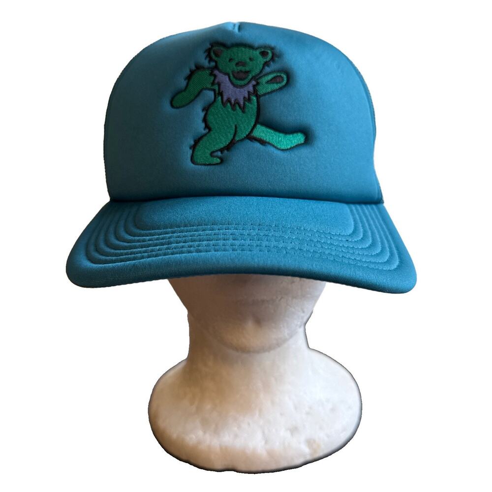 Grateful Dead Teal Snapback Mesh Trucker Hat One Size Fits Most